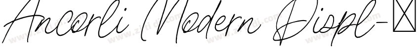 Ancorli Modern Displ字体转换